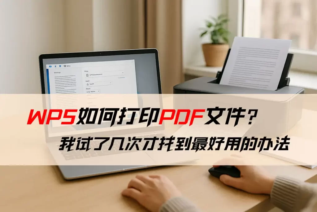 WPS打印PDF文件有效方法