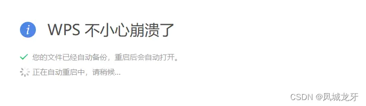 WPS软件自身故障