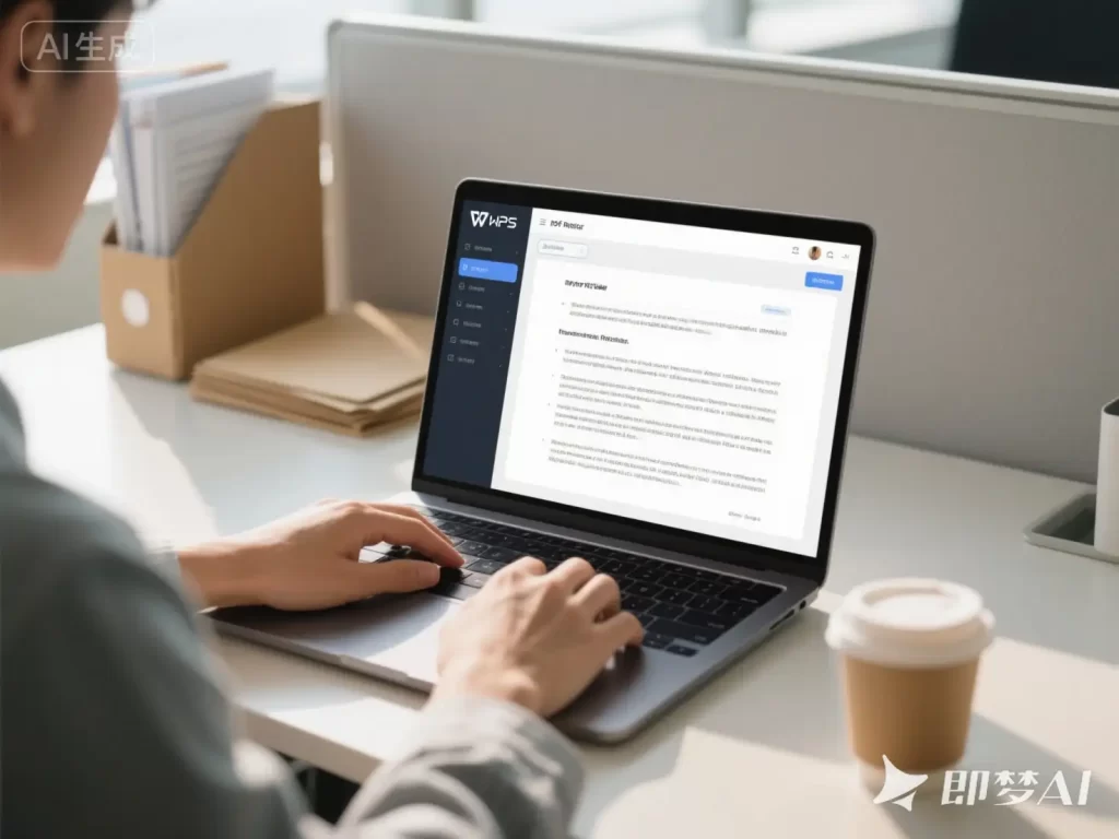 WPS中PDF打开界面