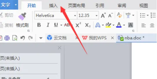 在 WPS 文档里插入基础表格